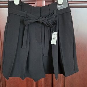 NWT Express Black High Waist Shorts with Belt